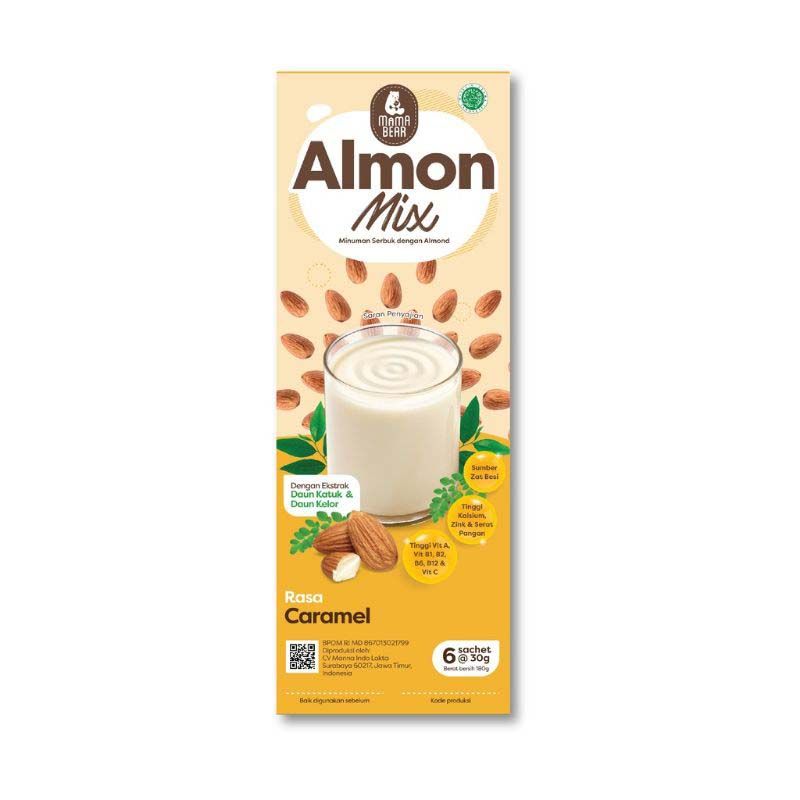 Mama Bear Almon Mix Mama Bear Susu Almod Daun Katuk Pelancar Booster ASI - 1