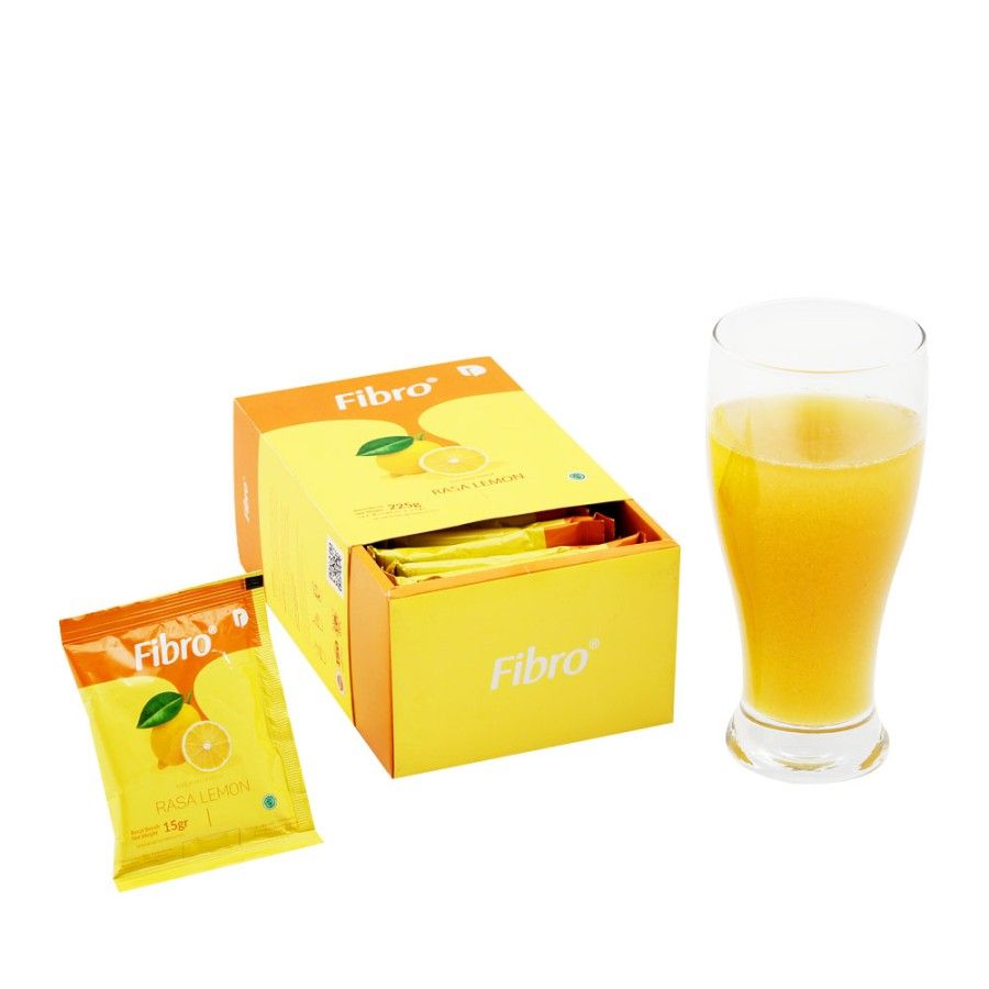 Fibro Minuman Detoks Harian Serat Alami Rasa Lemon - 2