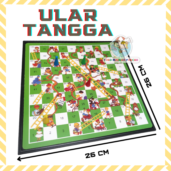 Toko Mainan Puncak GAME Ular Tangga LUDO Catur Othello - 2