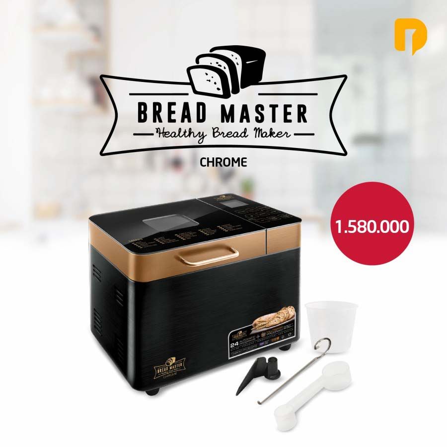 Bread Master Chrome Alat Pembuat Roti Otomatis 600 Watt - 1