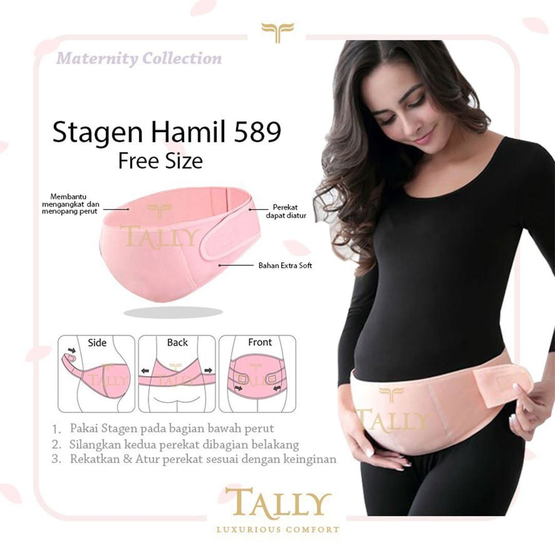 TALLY 589 - KORSET HAMIL MATERNITY SUPPORT BELT - Penyangga Perut Ibu Hamil - Pregnancy - Sabuk - 1