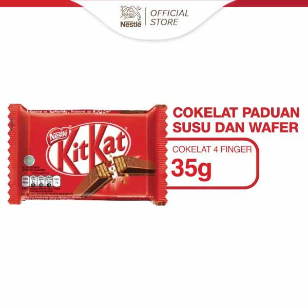 Kitkat Wafer Coklat 4F 35G - 1