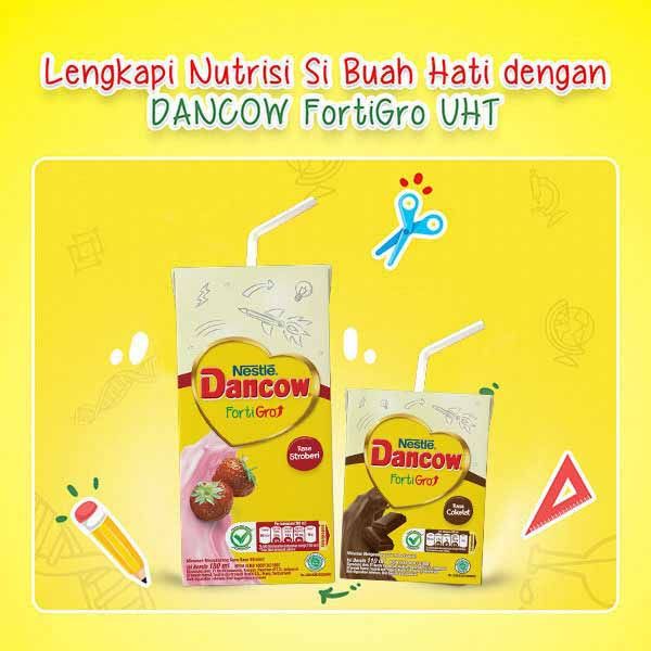 Dancow Fortigro Susu UHT Coklat Usia Sekolah Multipack 110Ml X 4Pcs - 4