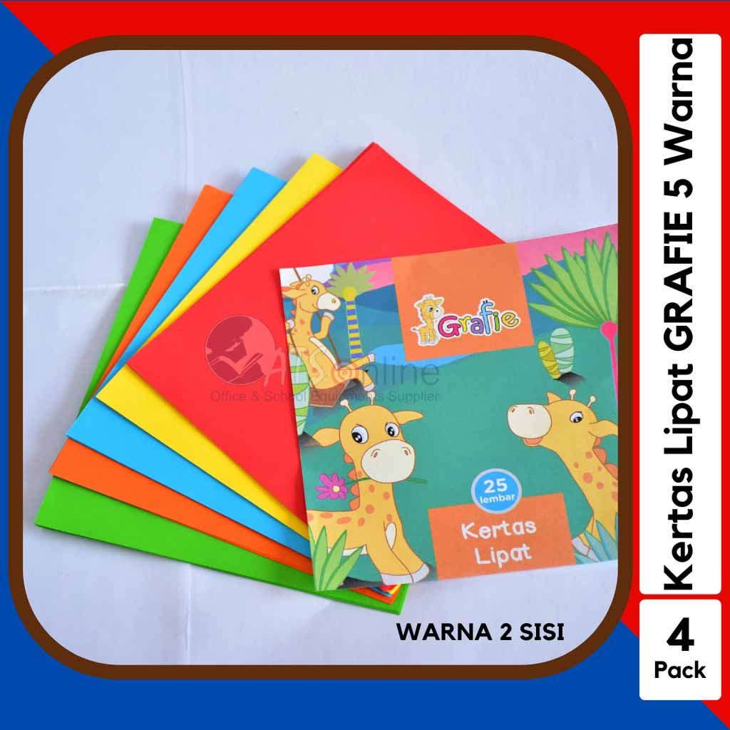 Grafie Kertas Lipat Origami  X 4Pcs - 1