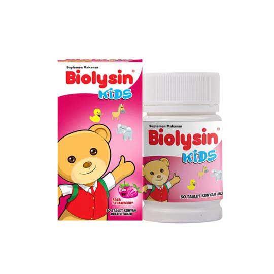 Biolysin Kids Strawberry Botol 30 Tablet - 1