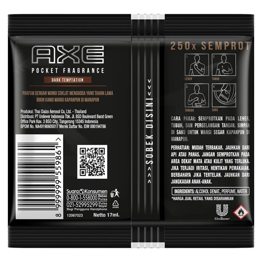 Axe Parfum Saku Dark Temptation 17Ml - 3