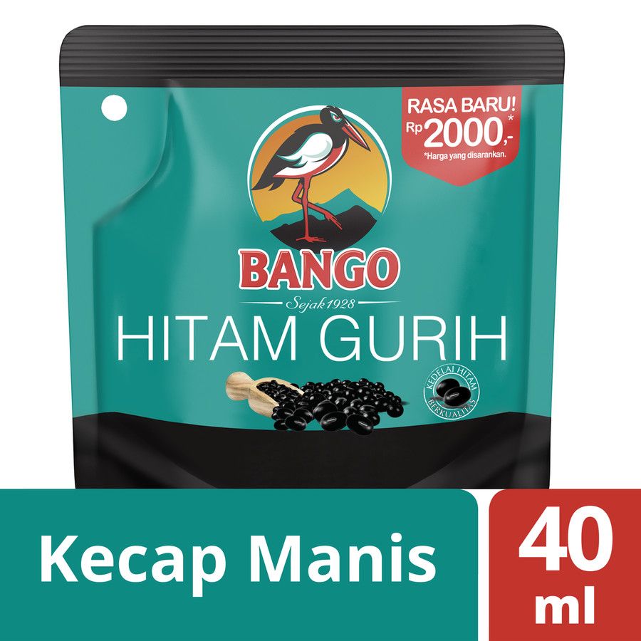 Bango Kecap Manis Hitam Gurih 40ml - 1