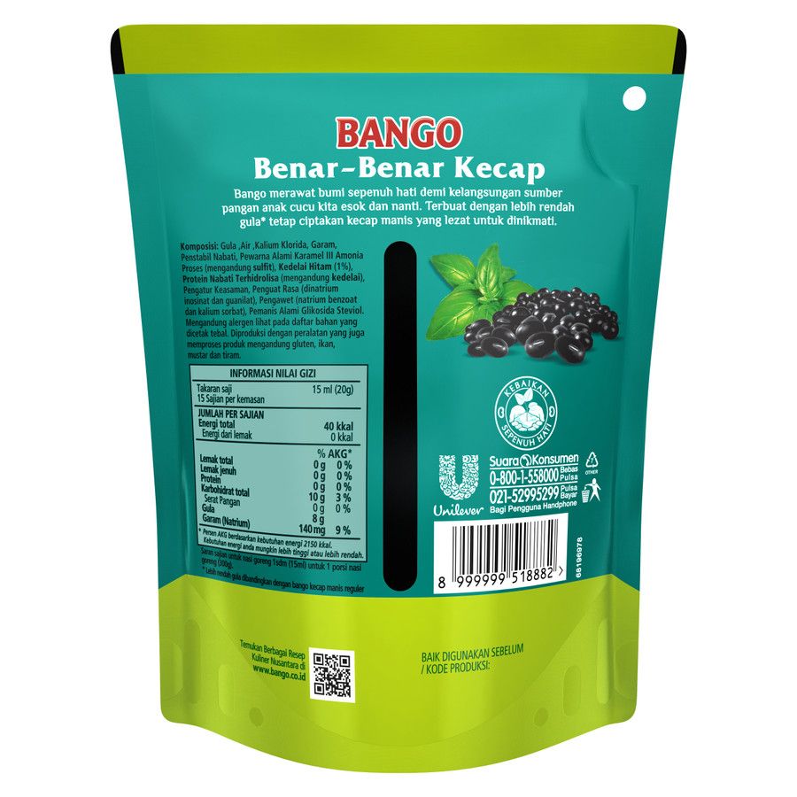 Bango Kecap Manis Light 220Ml - 3