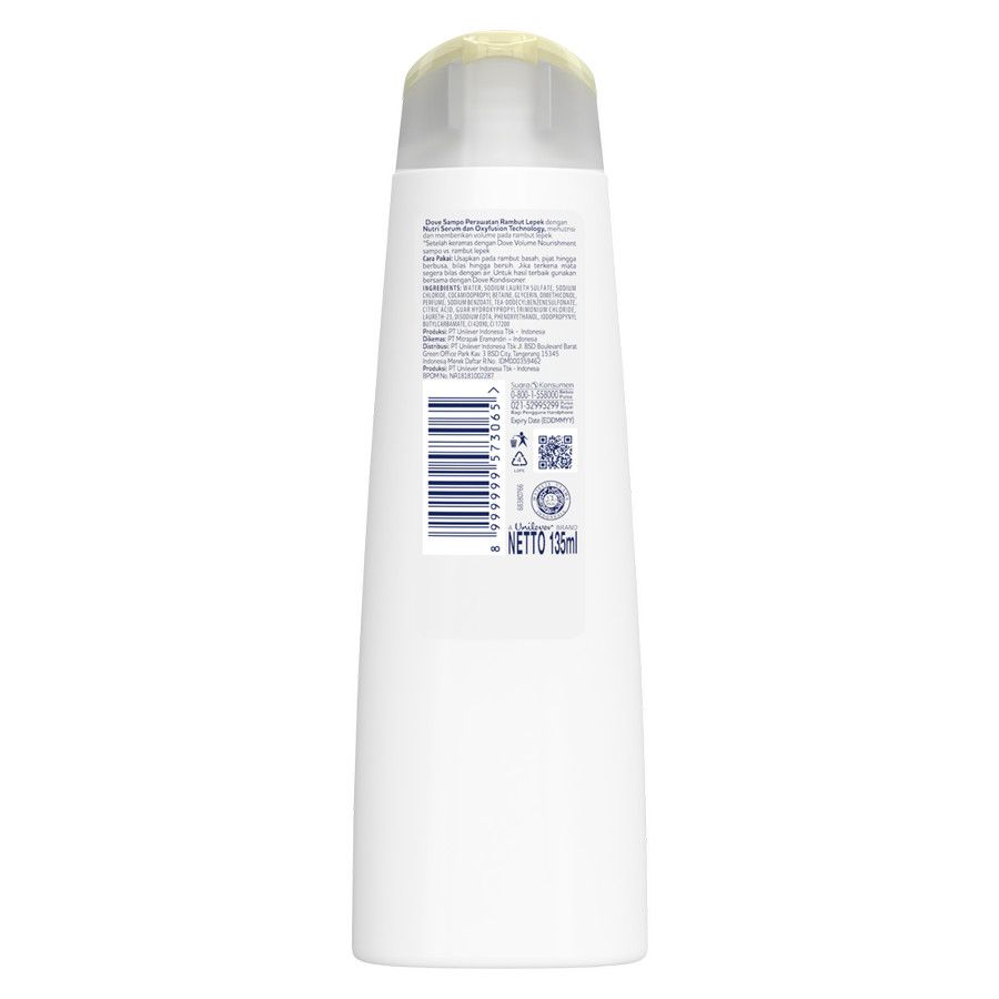 Dove Shampo Perawatan Rambut Lepek 135ml - 3
