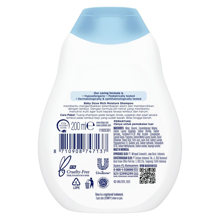 Baby Dove Rich Moisture Shampoo 200ml - 3