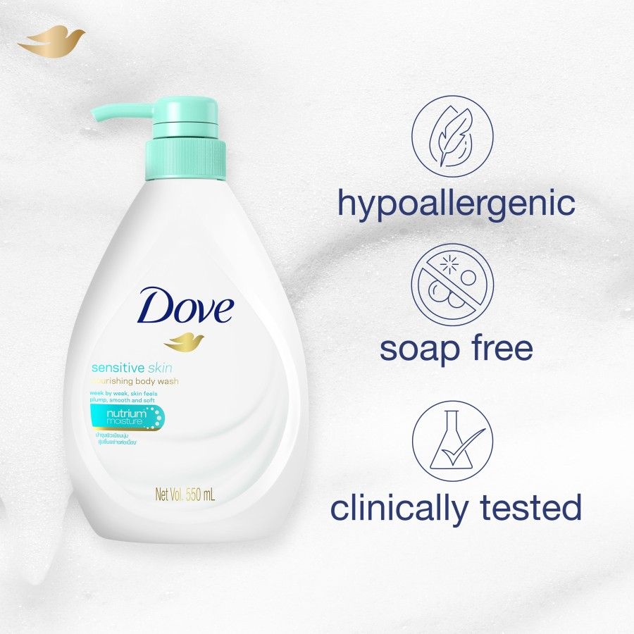 Dove Body Wash Sensitive 550Ml - 4