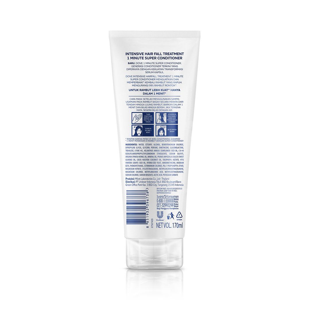 Dove 1 Minute Super Conditioner - Intensive Hair Fall Treatment 170 Ml - 3
