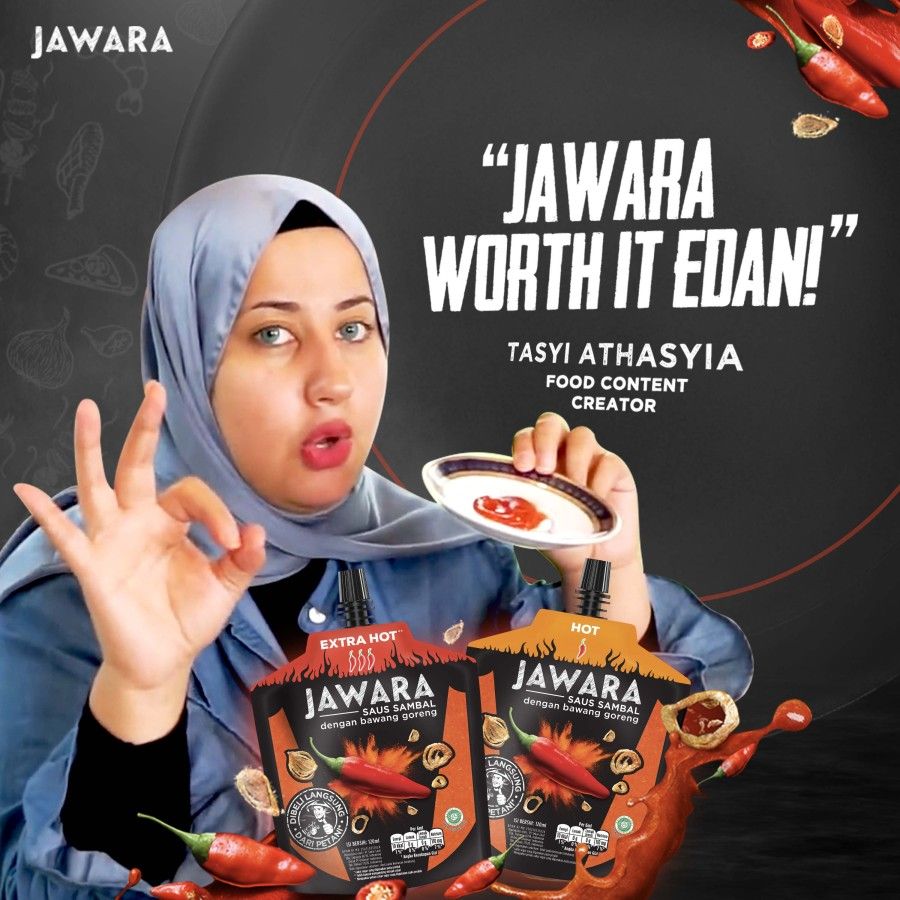 Jawara Saus Sambal Bawang Goreng Extra Hot Pouch 120Ml - 5