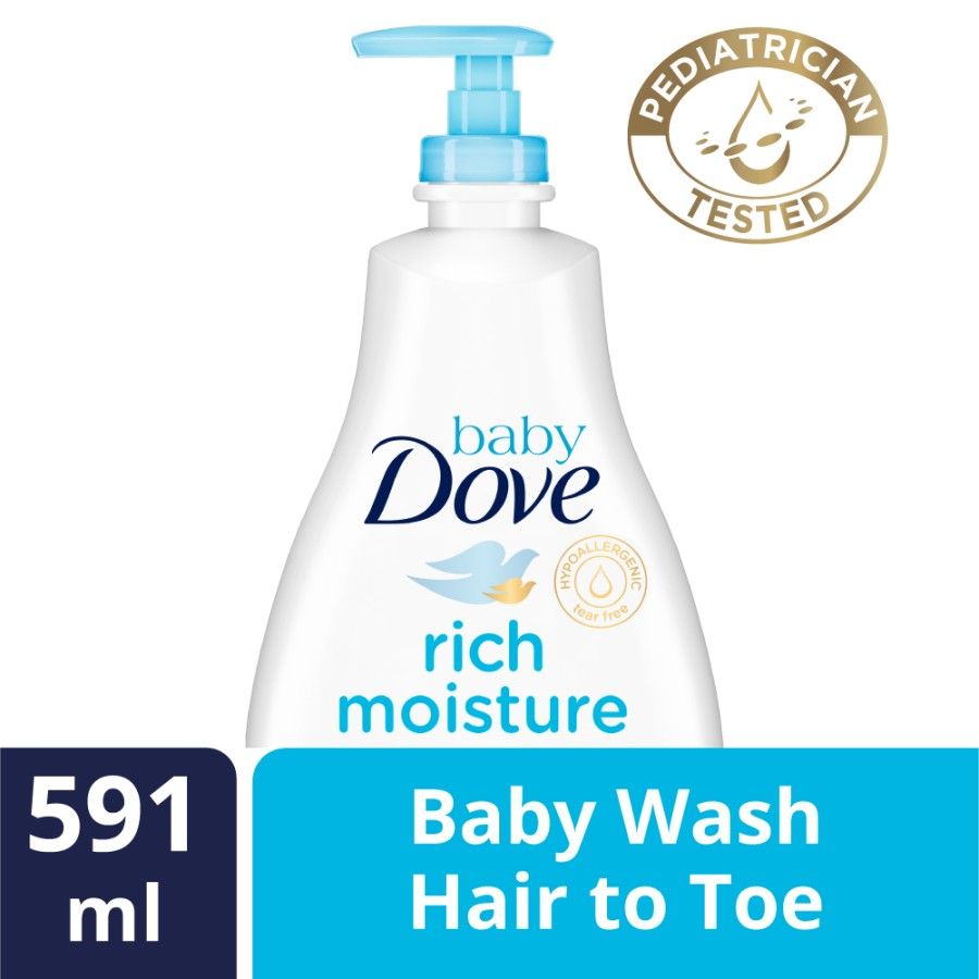 Baby Dove Hair to Toe Wash Rich Moisture 591ml - 1