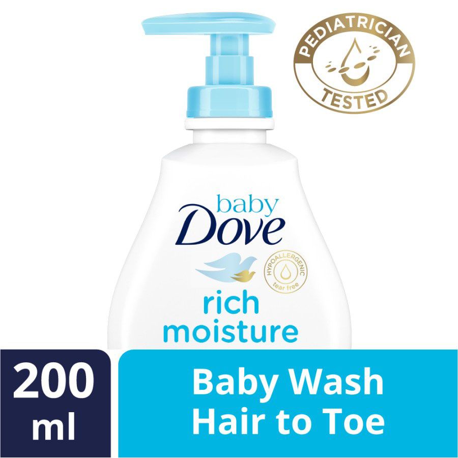 Baby Dove Hair to Toe Wash Rich Moisture 200ml - 1