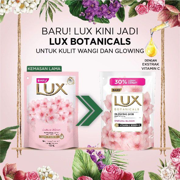 Lux Sabun Cair Sakura Dream Refill 450Ml - 5