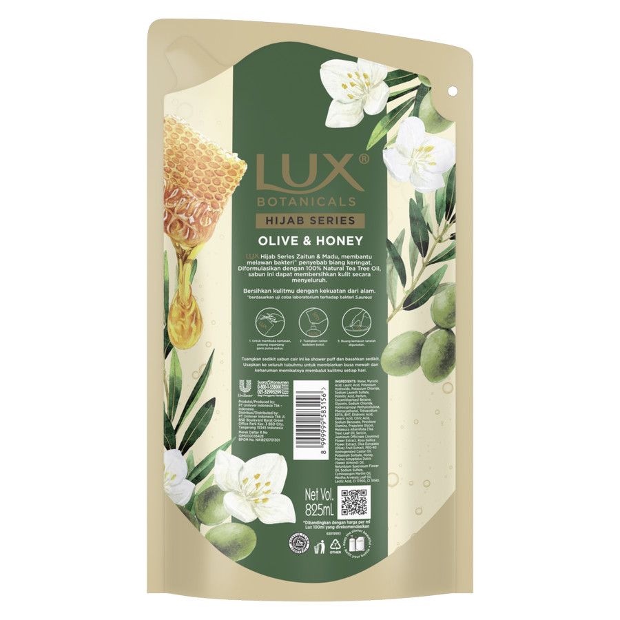 Lux Hijab Series Olive Honey Body Wash 825ml - 3