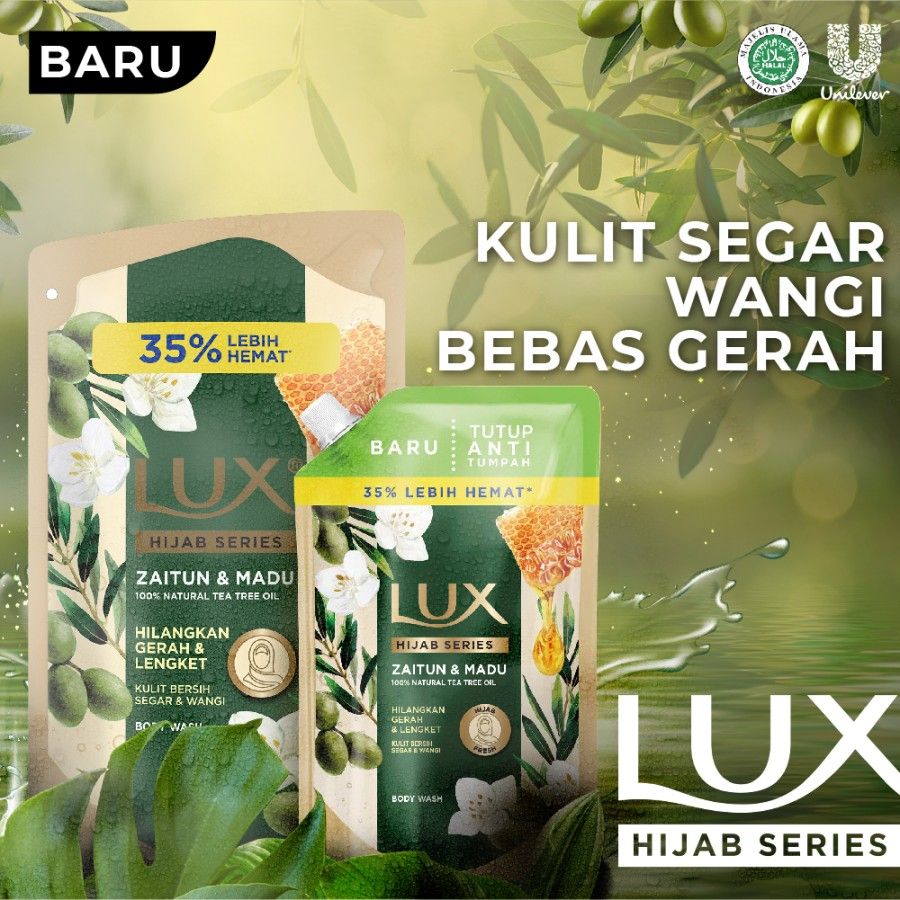 Lux Hijab Series Olive Honey Body Wash 825ml - 5