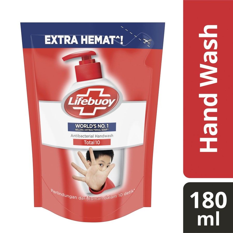 Lifebuoy Sabun Cuci Tangan Total 10 Refill 180 Ml - 1
