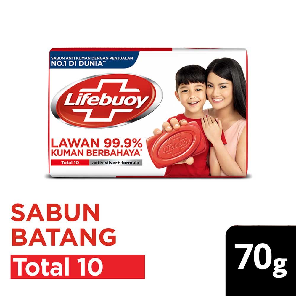 Lifebuoy Sabun Batang Total 10 70G - 1