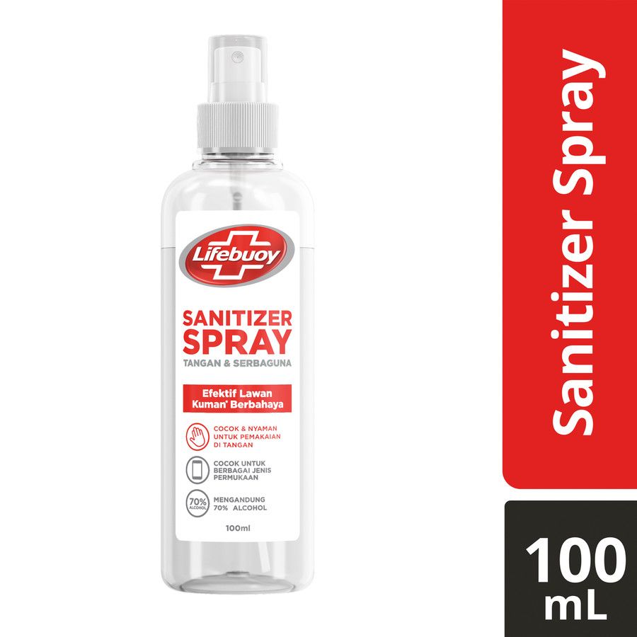 Lifebuoy Hand Sanitizer Spray Tangan Dan Serbaguna 100 Ml - 1
