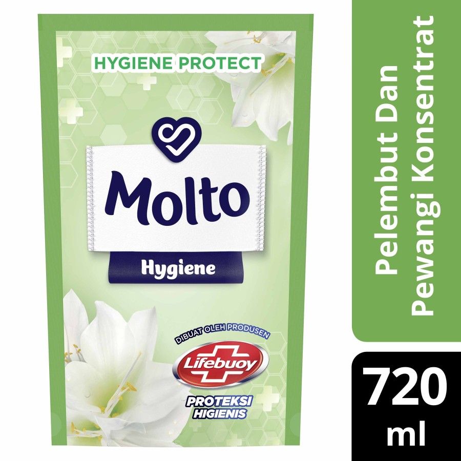 Molto Pelembut & Pewangi Pakaian Hygiene 720 Ml - 1