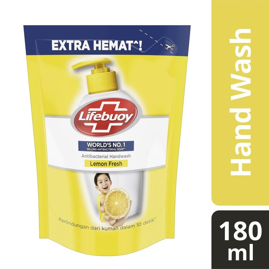 Lifebuoy Sabun Cuci Tangan Lemon Fresh Refill 180Ml - 1