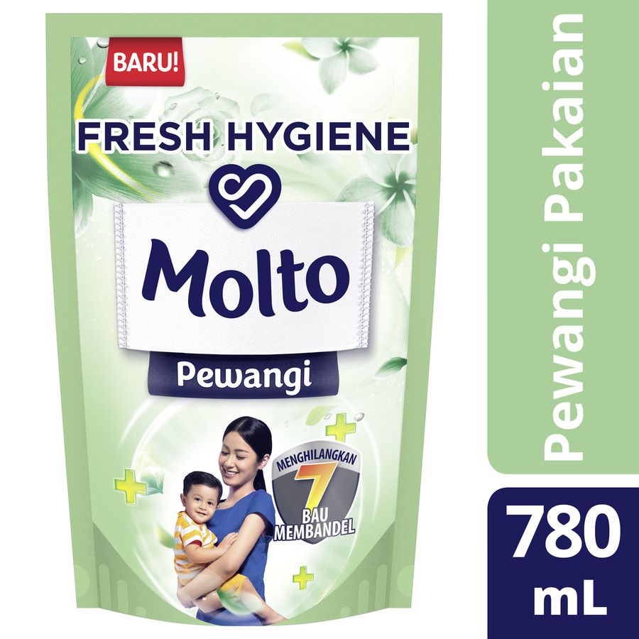 Molto Pewangi Pakaian Fresh Hygiene 780Ml - 1
