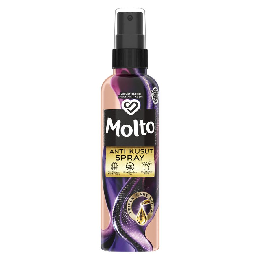 Molto Anti Kusut Spray Instan Pewangi Pakaian Velvet Bloom 100Ml - 2