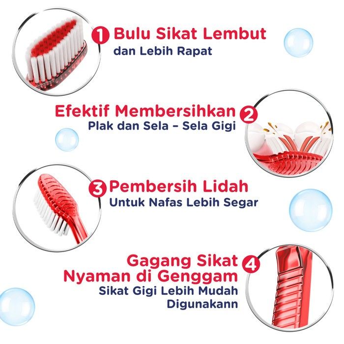 PEPSODENT SIKAT GIGI BRILIAN SIKAT GIGI LEMBUT ISI 3 - 5