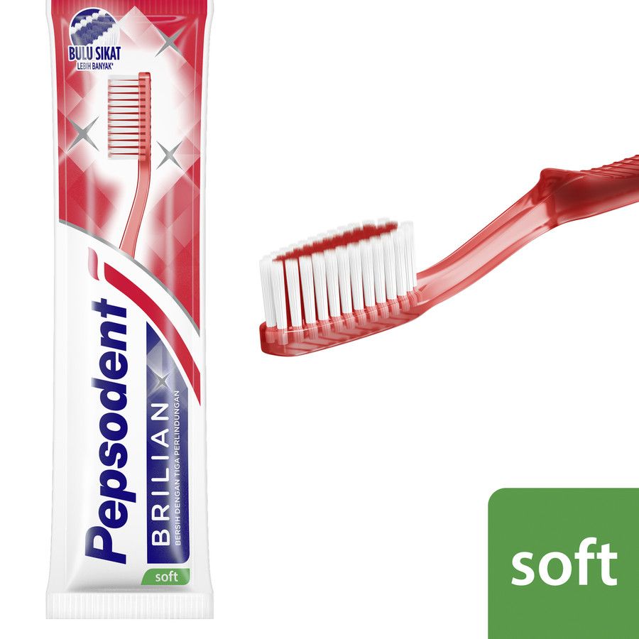 PEPSODENT SIKAT GIGI BRILIAN SIKAT GIGI LEMBUT - 1