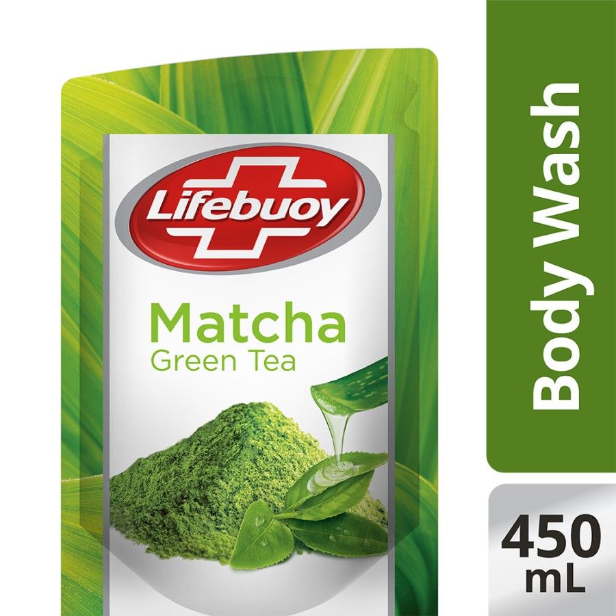 Lifebuoy Sabun Cair Matcha Refill 450Ml - 1