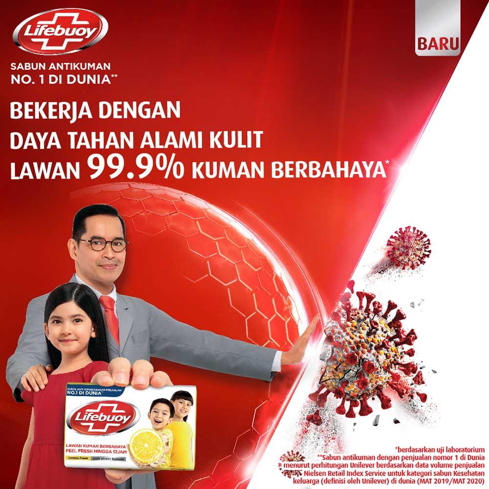 Lifebuoy Sabun Batang Lemon Fresh 70G - 4