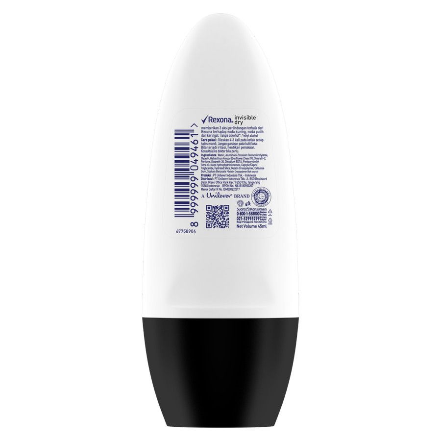 Rexona Women Deodorant Anti-Perspirant Roll On Invinsible Dry 45 Ml - 3
