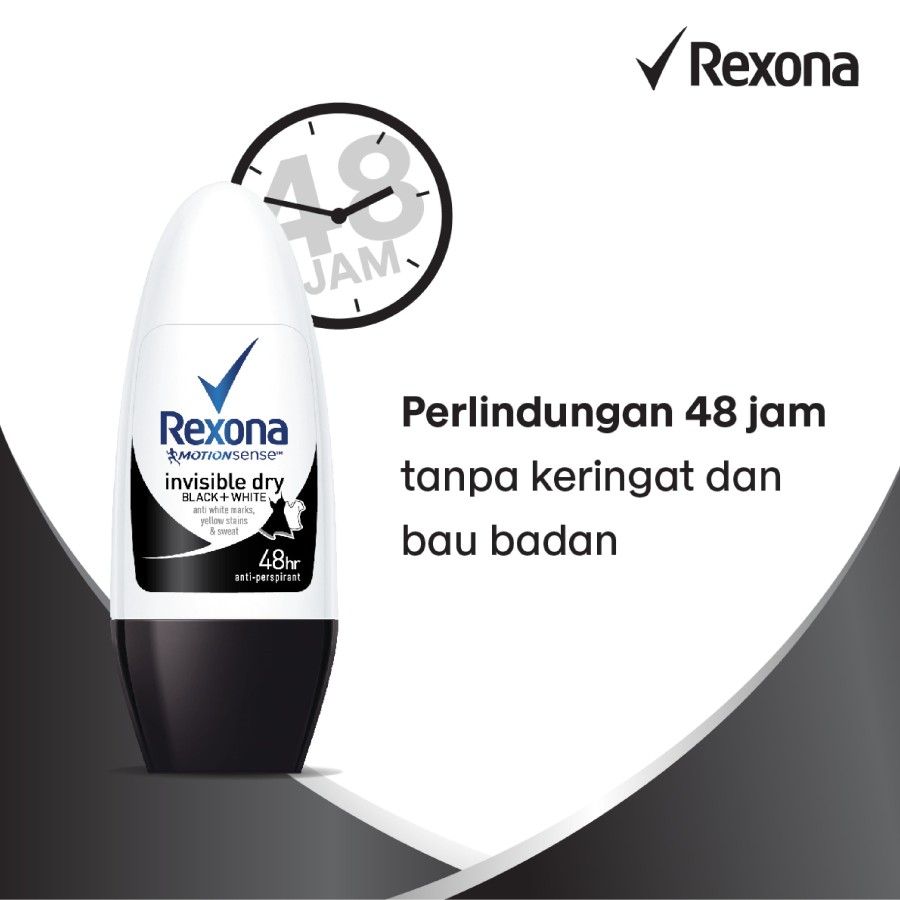 Rexona Women Deodorant Anti-Perspirant Roll On Invinsible Dry 45 Ml - 4