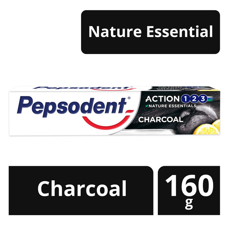 Pepsodent Pasta Gigi Action 123 Charcoal 160G - 1