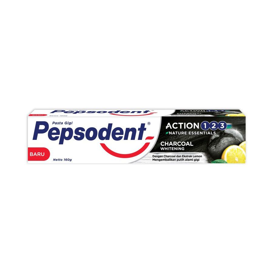 Pepsodent Pasta Gigi Action 123 Charcoal 160G - 2