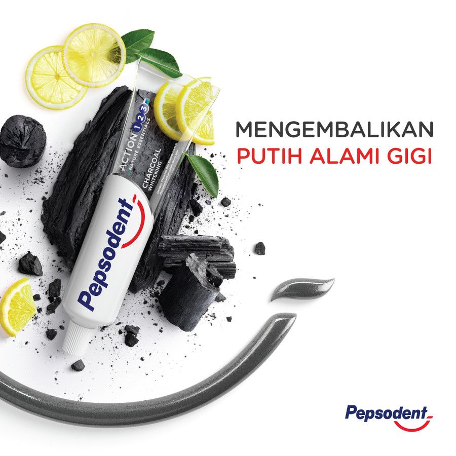 Pepsodent Pasta Gigi Action 123 Charcoal 160G - 4