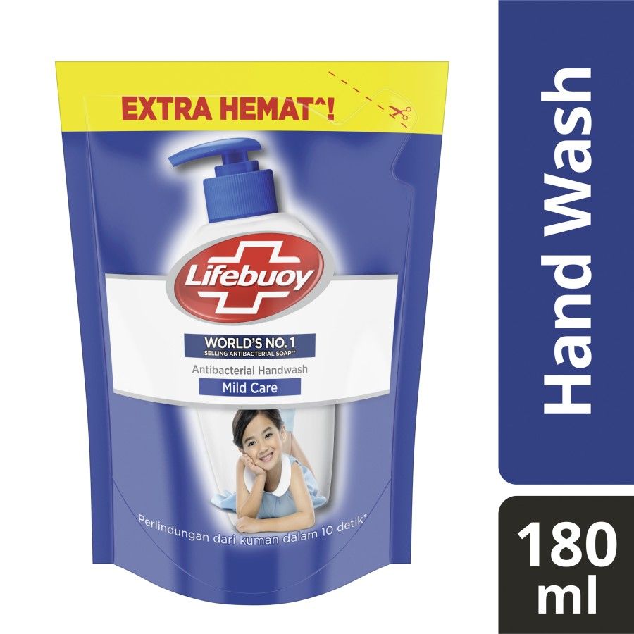 Lifebuoy Sabun Cuci Tangan Mildcare Refill 180Ml - 1