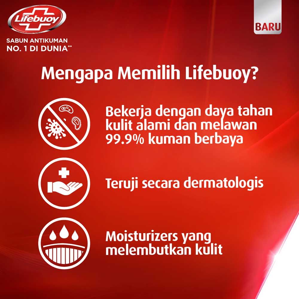 Lifebuoy Sabun Batang Mild Care 70G - 6