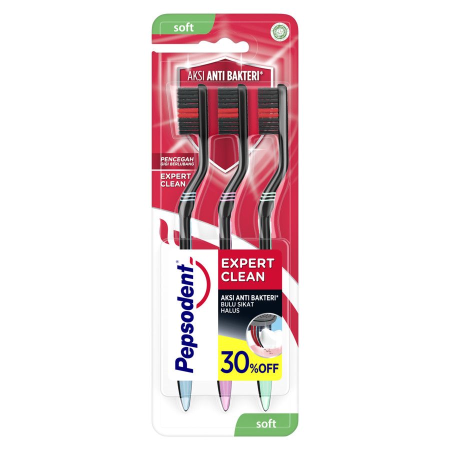 Pepsodent Toothbrush Sikat Gigi Expert Clean 3Pc - 2