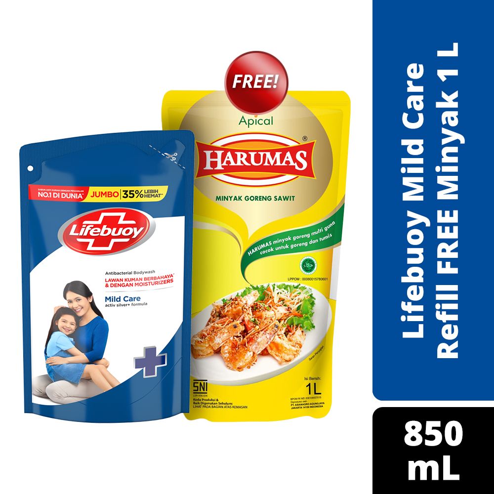 Lifebuoy Mild Care 850Ml Free Minyak 1L - 1