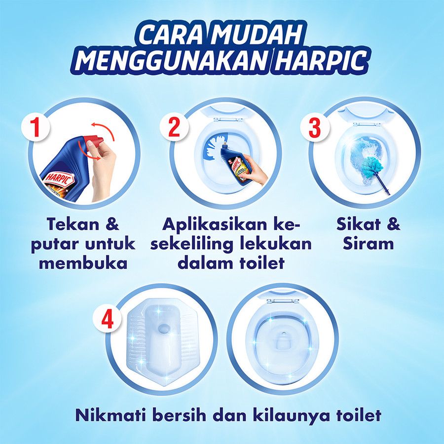 Harpic Power Plus 10X Max Clean Original 450ml - 3