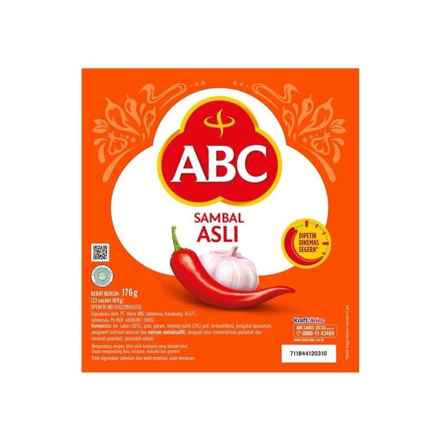 ABC Sambal Asli Sachet 8g x 22 - 2
