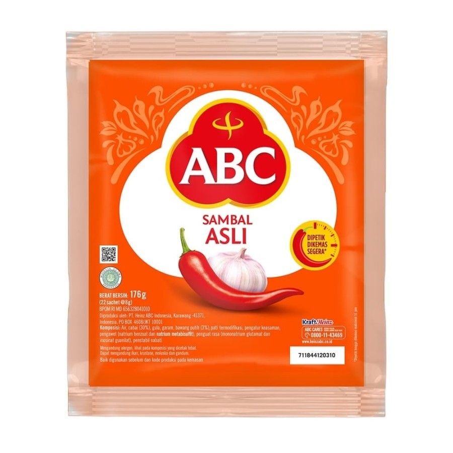 ABC Sambal Asli Sachet 8g x 22 - 3