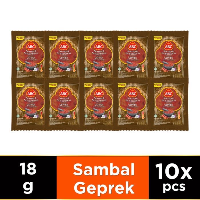 ABC Sambal Nusantara Geprek 10 x 18 g - 1