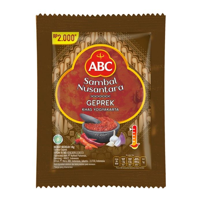ABC Sambal Nusantara Geprek 10 x 18 g - 2