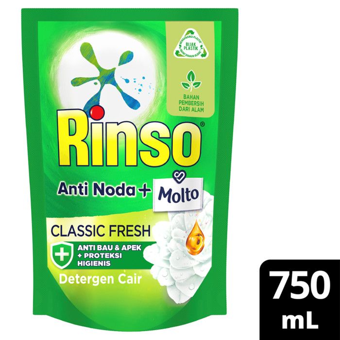 Rinso Deterjen Cair Anti Noda 750ml - 1