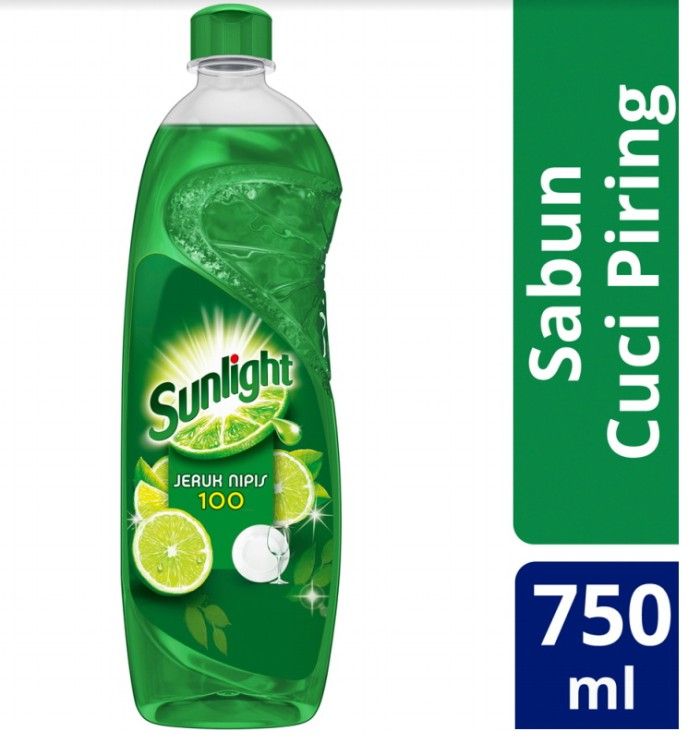 Sunlight Sabun Cuci Piring Jeruk Nipis Botol 750Ml - 1