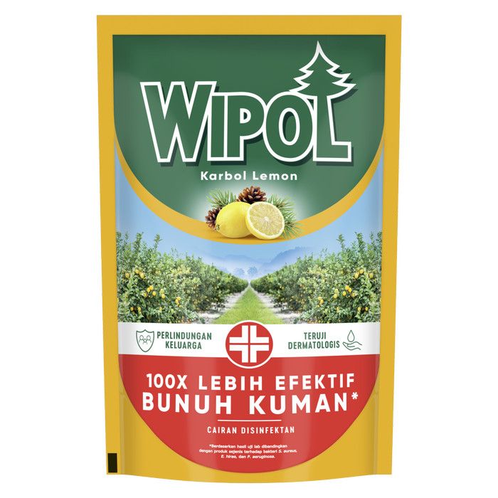 Wipol Karbol Lemon Pembersih Lantai Refill 780Ml - 2